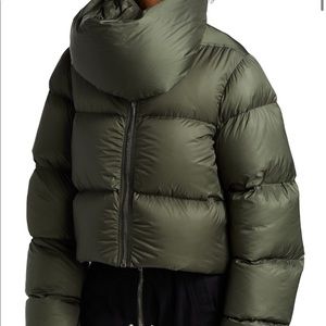 SOLD!! Rick Owens funnel neck puffer coat